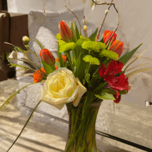 Tulip & Rose Celebration Bouquet