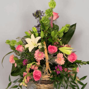 Elegant Floral Basket Arrangement