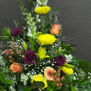 Vibrant Mixed Bloom Basket