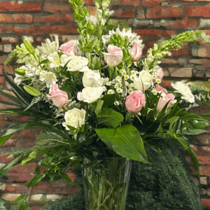 Serene Pink & White Sympathy Arrangement