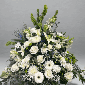 Serene White Sympathy Arrangement