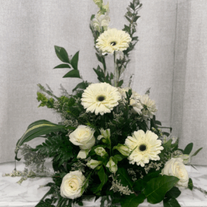 Serene White Sympathy Arrangement