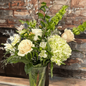 Serene White & Green Bouquet