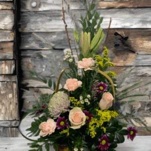 Tranquil Tribute Basket Arrangement